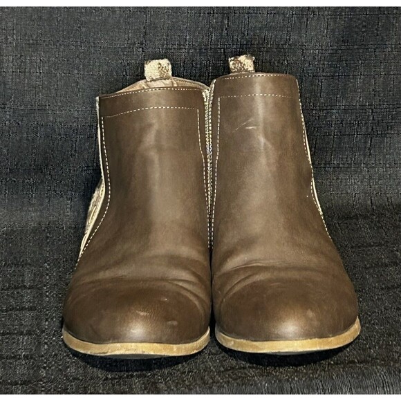 Women’s Comfort Ankle Boots Western Boots Size 9 Womens Zip Up Booties - Picture 3 of 5